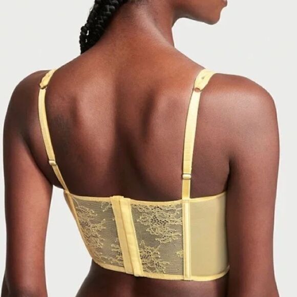 Victoria’s Secret DREAM ANGELS Unlined Lace-Up Corset Top in the Size Large - Picture 2 of 7